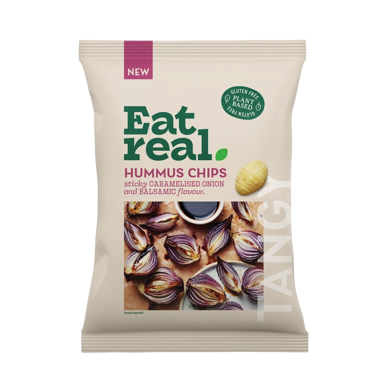 EAT REAL Hummus Chips Caramelised Onion & Balsamic 