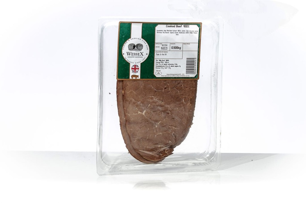 Wessex Cooked Topside Beef 100%