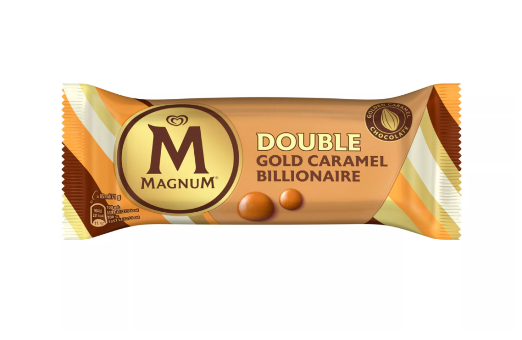 WALL'S MAGNUM Double Gold Caramel Billion