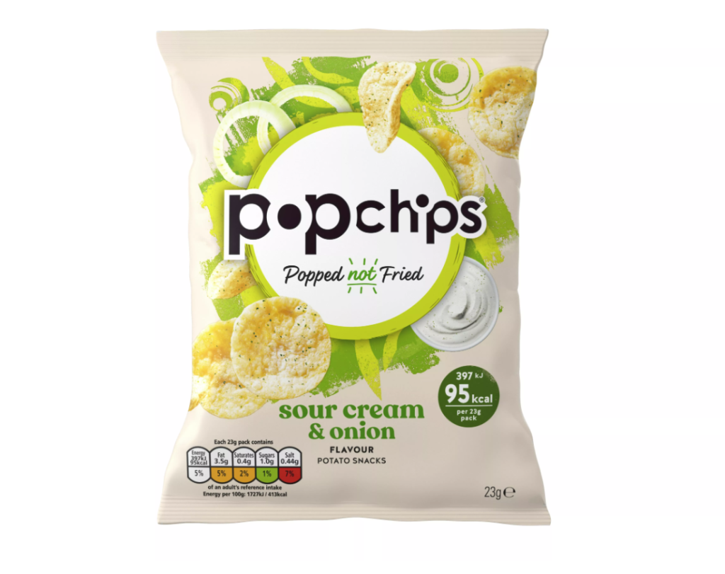 POPCHIPS Sour Cream & Onion Crisps
