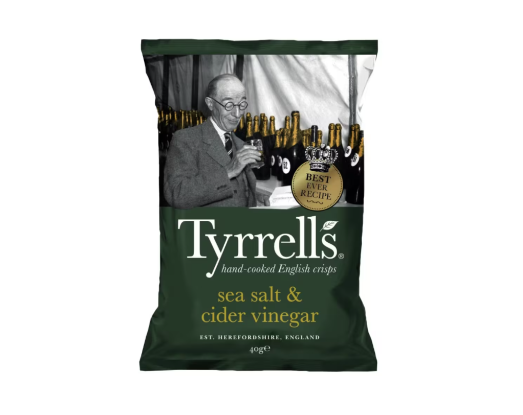 TYRRELLS Sea Salt & Cider Vinegar Crisps