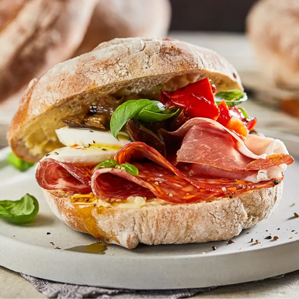 SPECIALITY BREADS Round Ciabatta Roll