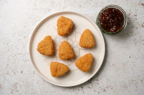 Panko Coated Breaded Brie Wedges