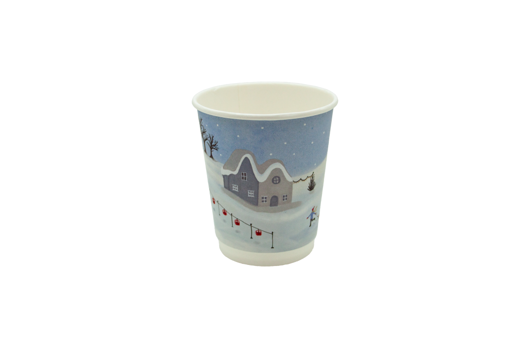 4 ACES 8oz Winter Double Wall Hot Cup