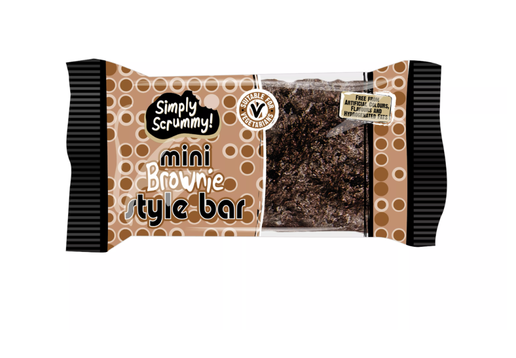 SIMPLY SCRUMMY Reduced Sugar Mini Chocolate Brownie