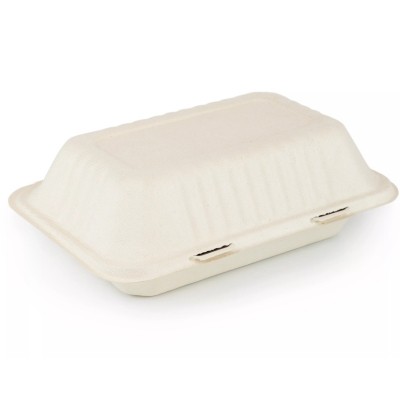 SYSCO EARTH PLUS Unbleached Bagasse 23cm Medium Box