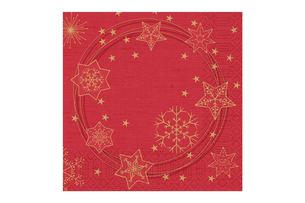 Duni Star Shine Red Napkins