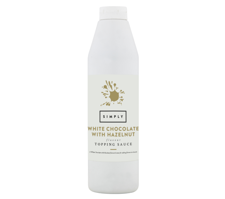 SIMPLY White Chocolate With Hazelnut Topping Sauce