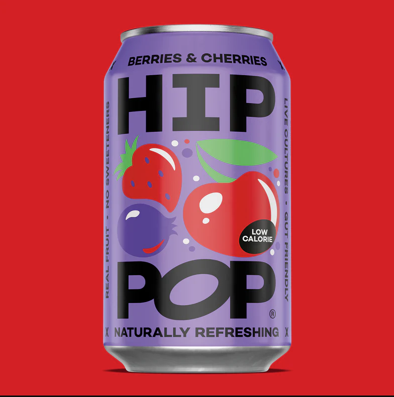 HIP POP Berries & Cherries Soda