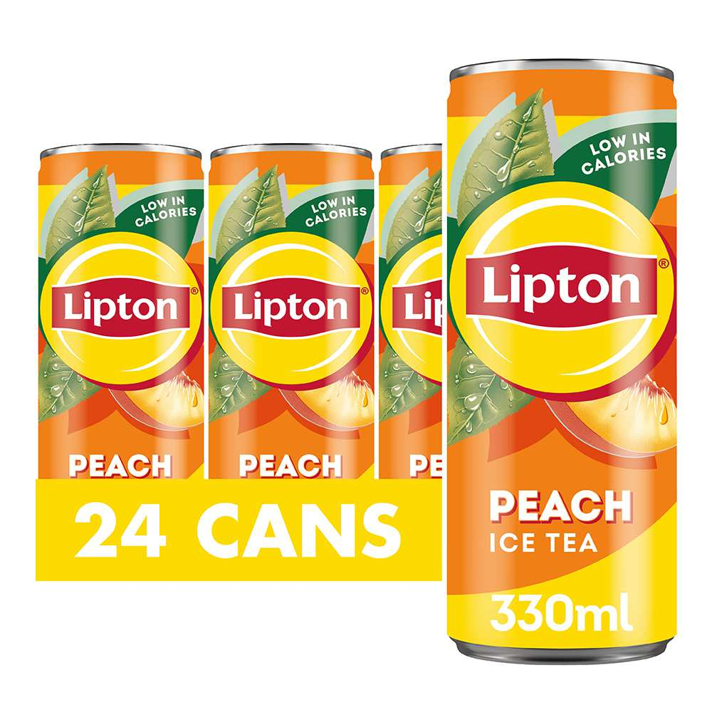 LIPTON Iced Tea Peach Sleek Can