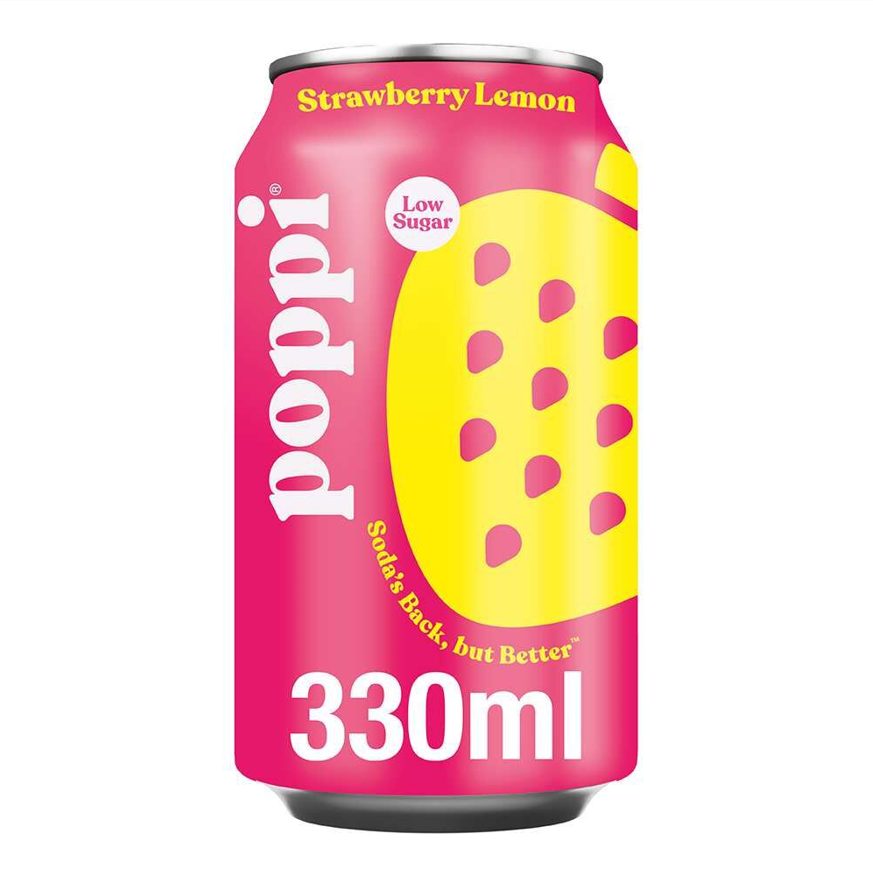 POPPI Strawberry & Lemon Can