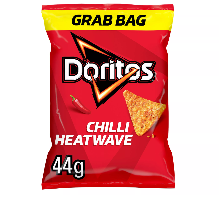 DORITOS Chilli Heatwave Tortilla Chips Crisps Grab Bag