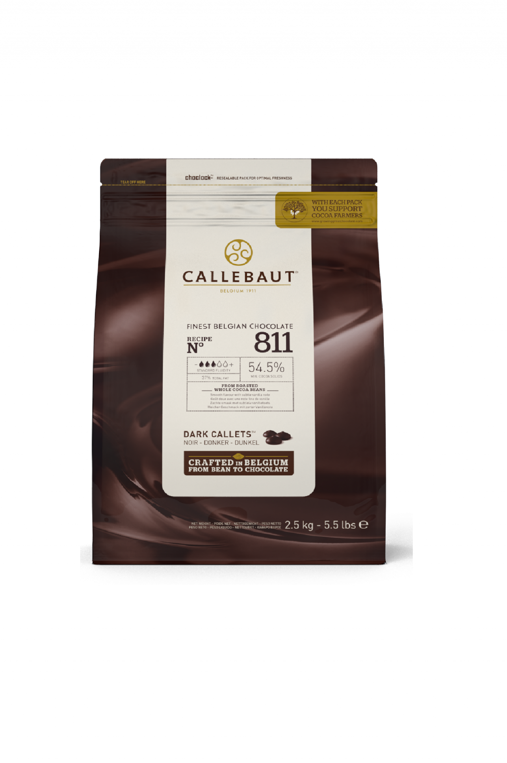 CALLEBAUT Plain Chocolate Callets (53% Cocoa)