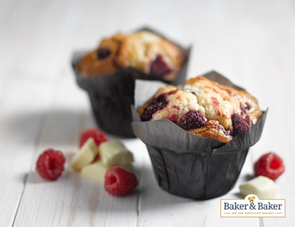 BAKER & BAKER Raspberry & White Chocolate Muffins