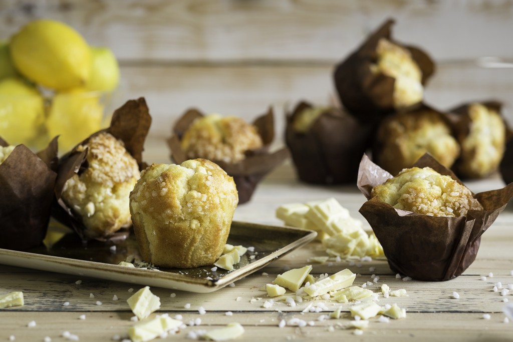 KARA Injected Lemon & White Chocolate Tulip Muffins