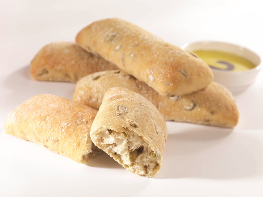 BRIDOR Green Olive Ciabattas