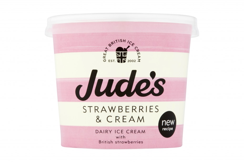 JUDE’S Strawberry Ice Cream Tubs