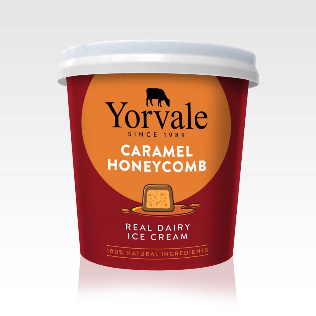 YORVALE Caramel Honeycomb Ice Cream Tubs