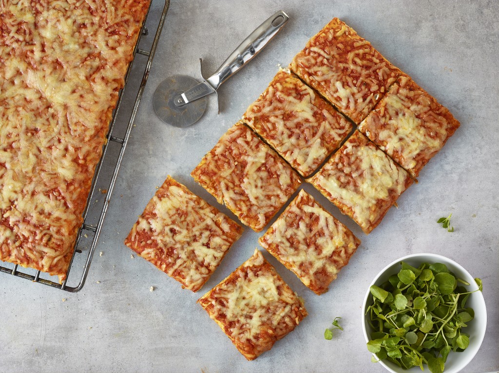 Cheese & Tomato Pizza Slab