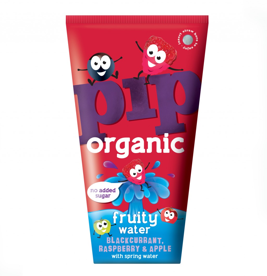 PIP ORGANIC Blackcurrant, Raspberry & Apple Fruity Water (Wedge)