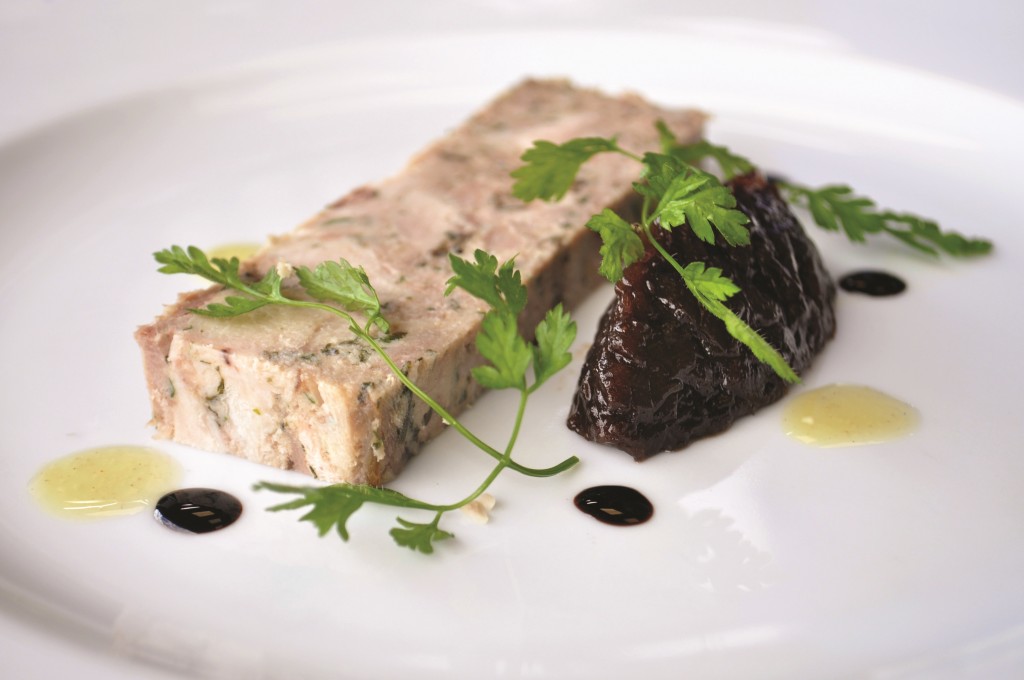 LITTLE & CULL Chicken & Duck with Red Onion Marmalade Terrine