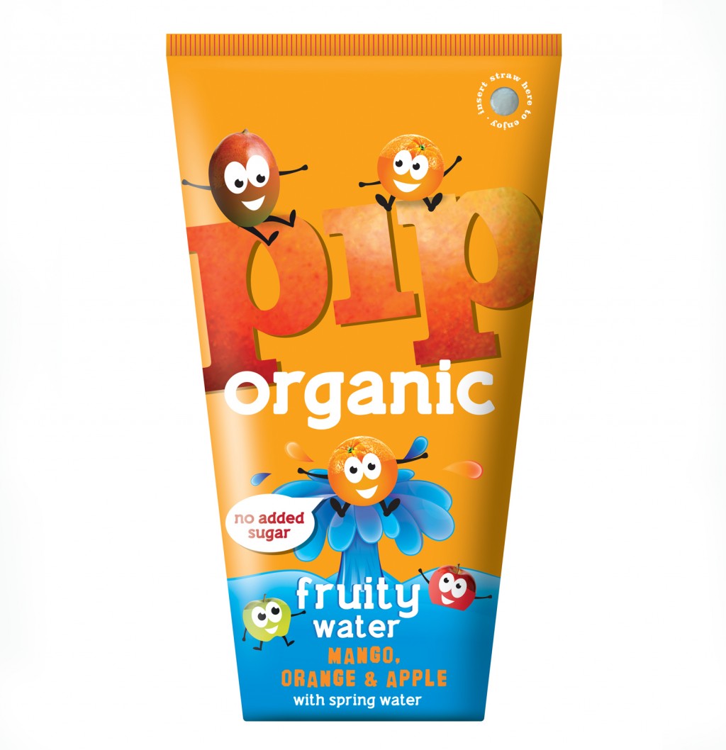 PIP ORGANIC Mango, Orange & Apple Fruity Water (Wedge)