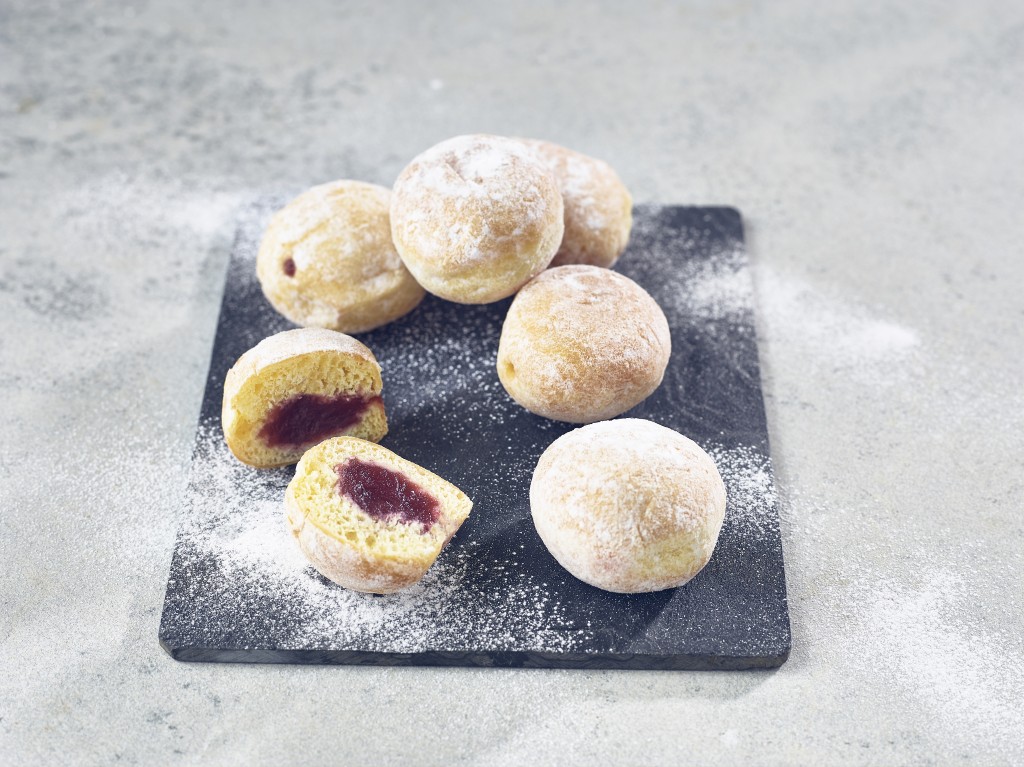 Mini Fruit Filled Doughnuts