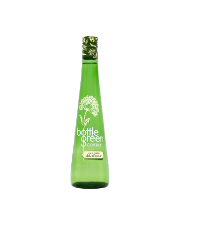 BOTTLE GREEN Elderflower Cordial (Glass Bottle)