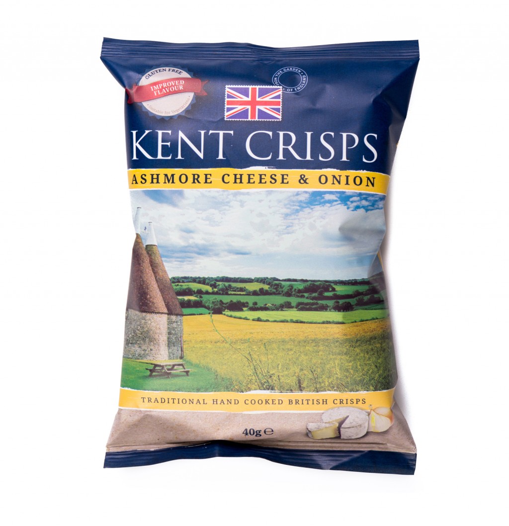 KENT CRISPS Ashmore Cheese & Onion Potato Crisps