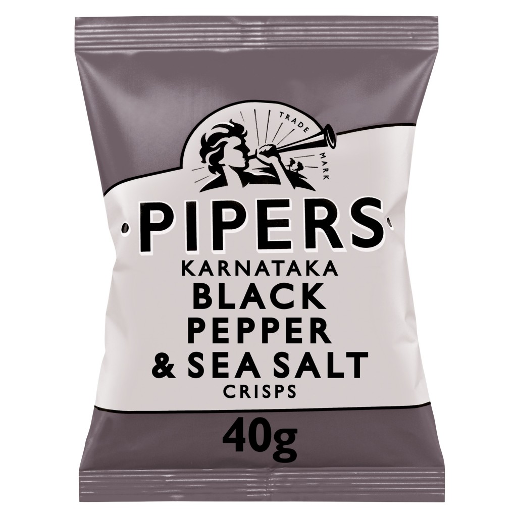 PIPERS Karnataka Black Pepper & Sea Salt Crisps