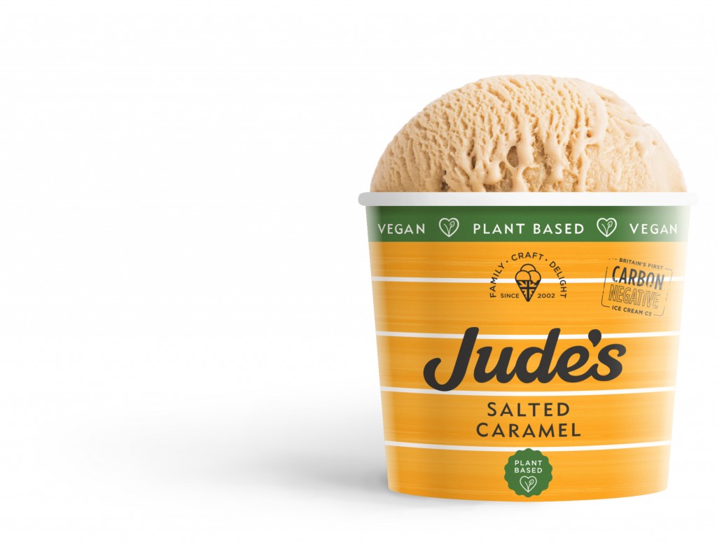 JUDE'S Vegan Salted Caramel Ice Cream Tubs