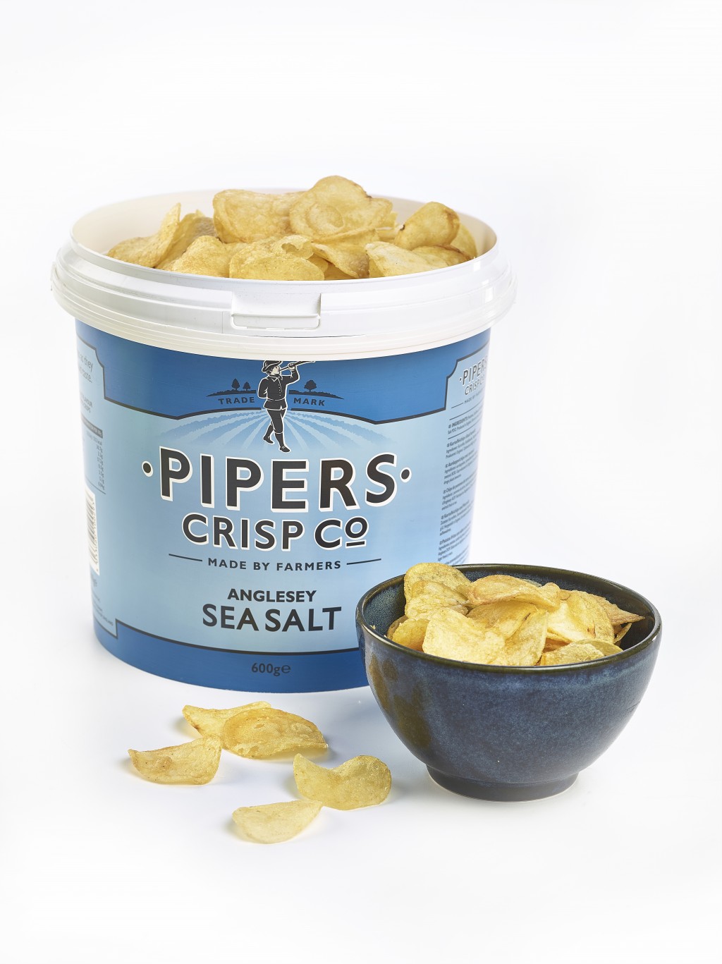 PIPERS Anglesey Sea Salt Crisps (Tub)