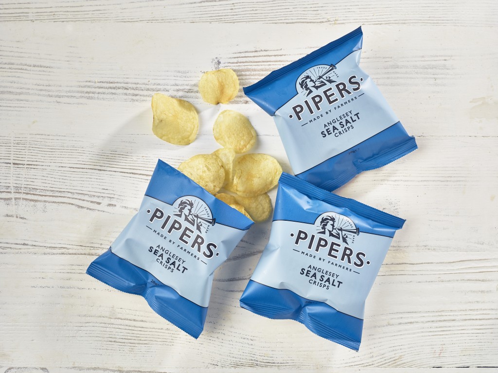 PIPERS Anglesey Sea Salt Crisps 20g Bags