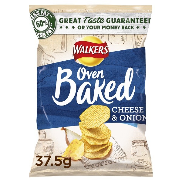 WALKERS Baked Cheese & Onion Crisps