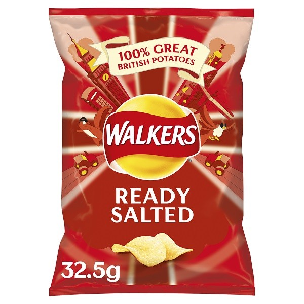 WALKERS Ready Salted Crisps