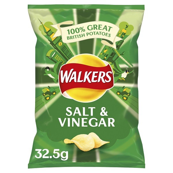 WALKERS Salt & Vinegar Crisps