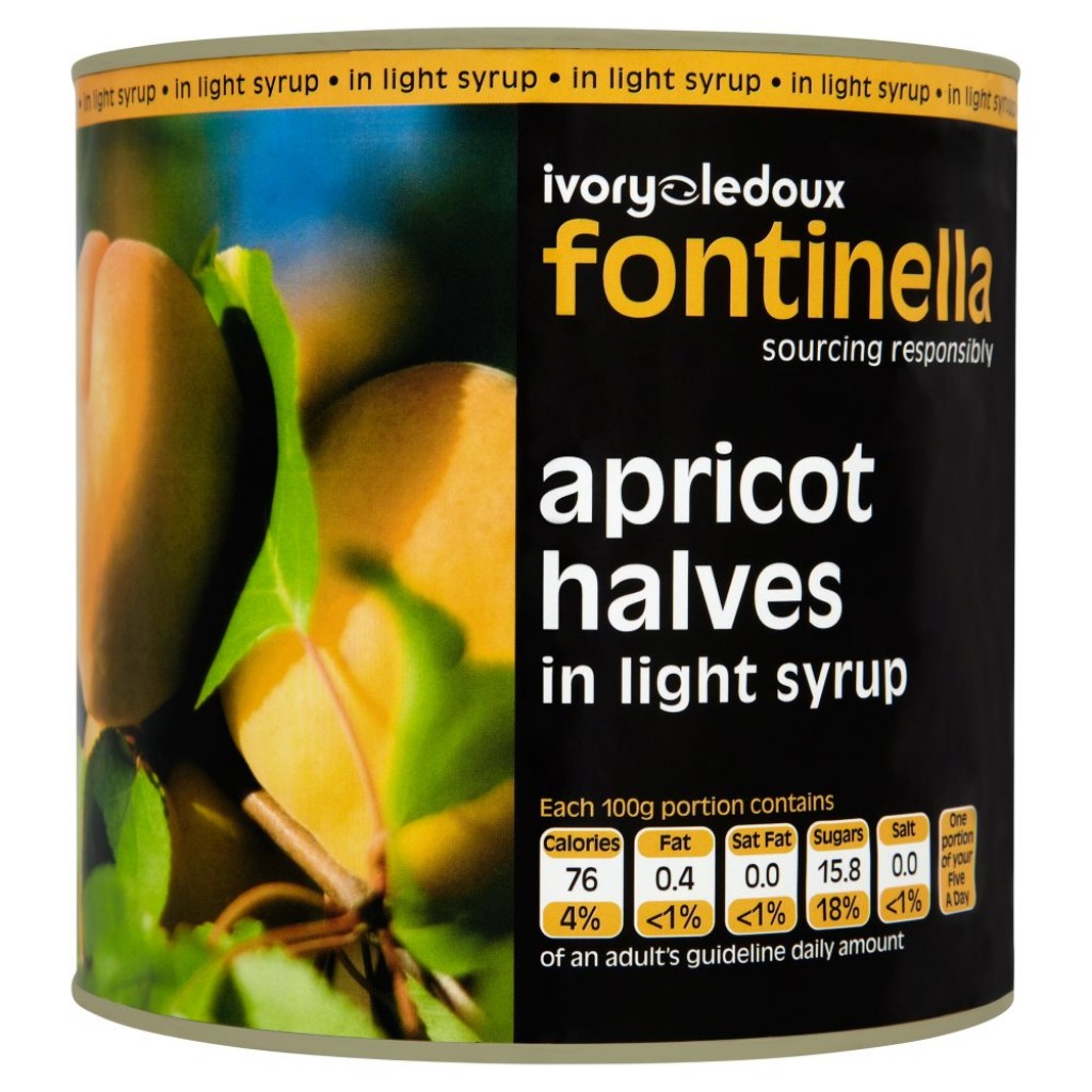 FONTINELLA Apricot Halves in Syrup