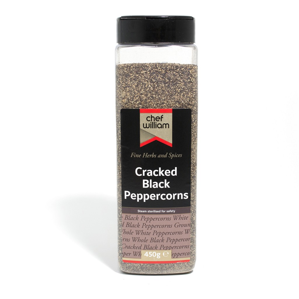 CHEF WILLIAM Cracked Black Peppercorns