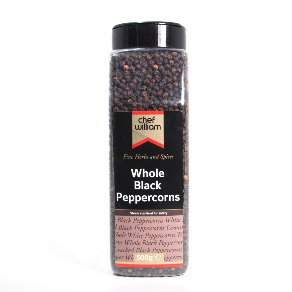 CHEF WILLIAM Whole Black Peppercorns