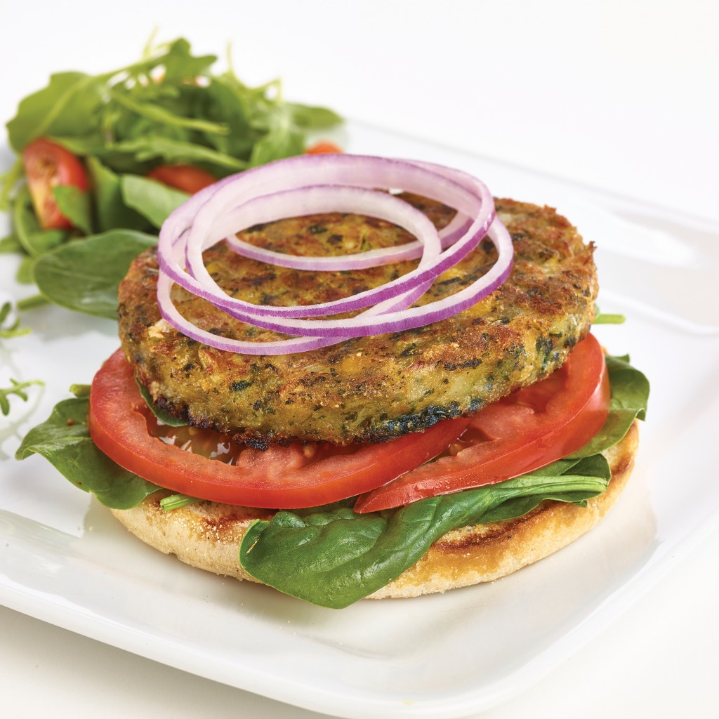 Falafel & Spinach Burgers