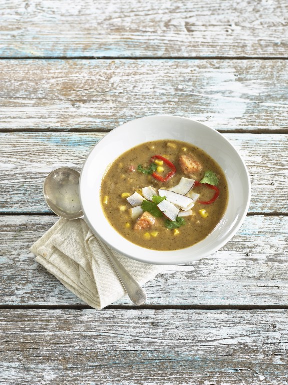 REDEMPTION Caribbean Corn & Coconut Soup