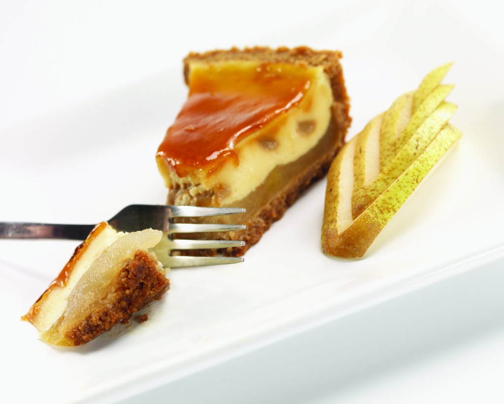 AULDS Baked Pear & Caramel Cheesecake