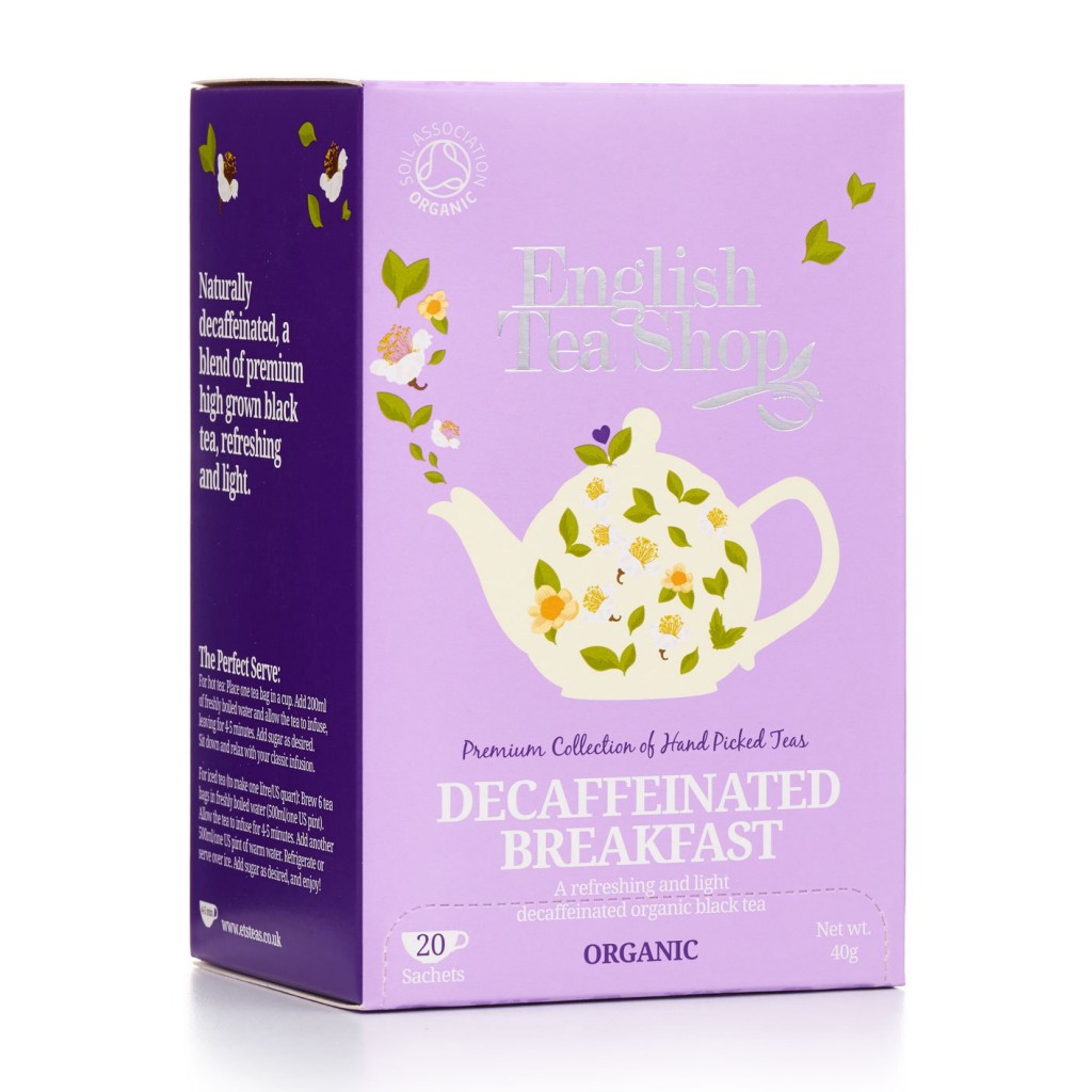 ENGLISH TEA SHOP Decaff English Breakfast Tag & Envelope Tea Bags