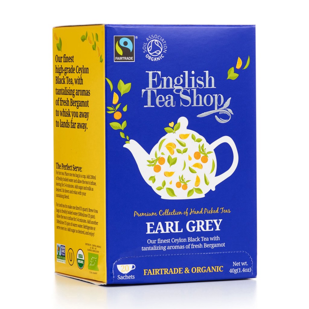 ENGLISH TEA SHOP Earl Grey Tag & Envelope Tea Bags