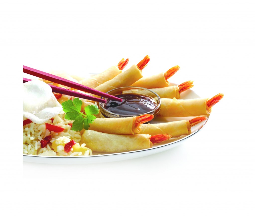 Oriental King Prawn Rolls