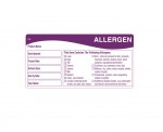 Removable Allergen Storage Label