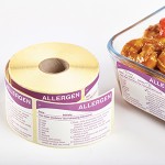 Removable Allergen Storage Label