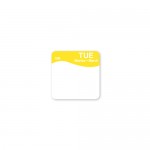 Removable Labels - Tuesday - Yellow