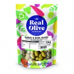 REAL OLIVE CO. Garlic & Basil Olives