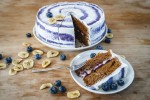 SUSSEX BAKES Vegan Banana and Blueberry Cake